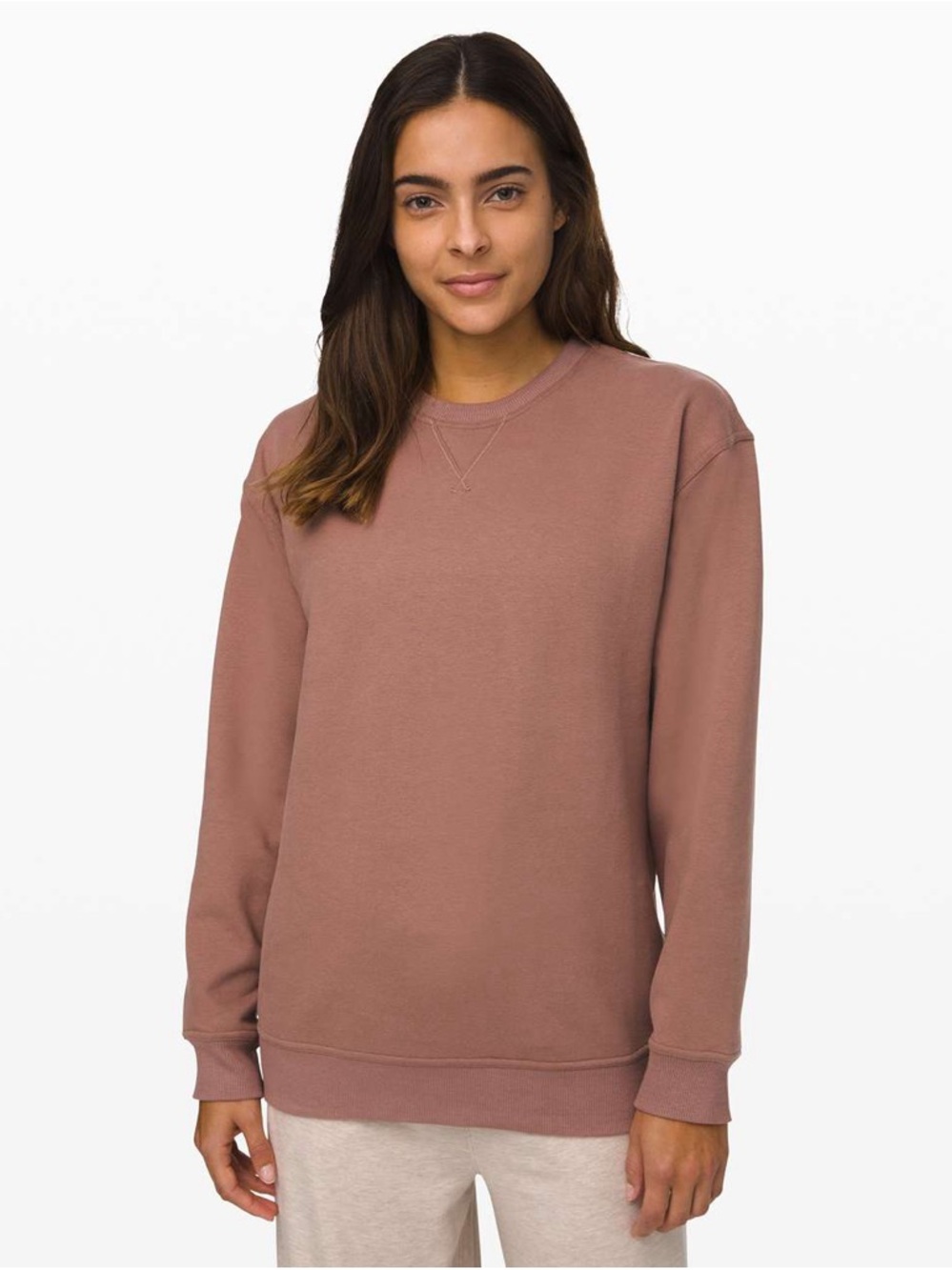 Lululemon All Yours Crew, Spanish Oak, no‎ size tag